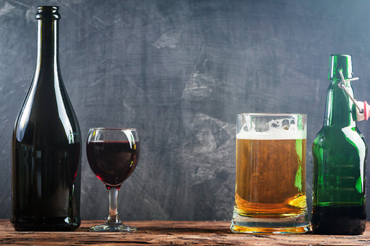The report found strong evidence that drinking the equivalent of a small glass of wine or beer a day (about 10 grams alcohol content) increases pre-menopausal breast cancer risk by 5 percent and post-menopausal breast cancer risk by 9 percent.