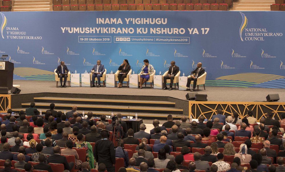 Panelists included Uzziel Ndagijimana, Minister of Finance and Economic Planning, Soraya M. Hakuziyaremye, the Minister of Trade and Industry, Clare Akamanzi, RDB Chief Executive Officer, Yusuf Murangwa, the Director General of the National Institute of Statistics of Rwanda (NISR) and businessman Eric Rutayisire