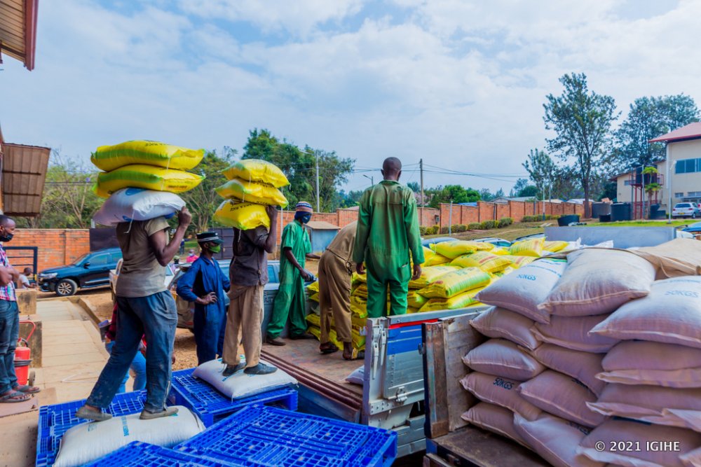 Foodstuffs to be donated include rice , beans and maize flour.  