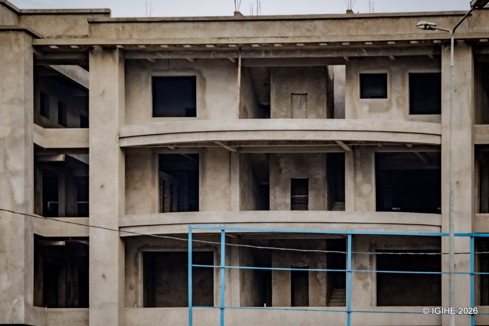 Construction of new buildings goes on across the city.