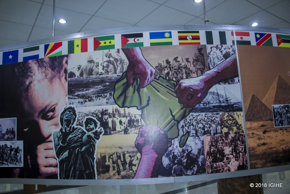 The history of Africa is shown inside this memorable African renaissance monument