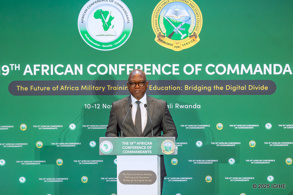 Rwanda’s Minister of Defence, Juvenal Marizamunda, officially opened the conference, commending ACoC’s work in promoting unity of purpose among African military education institutions.
