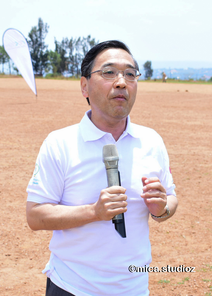 The Ambassador of Japan to Rwanda, His Excellency Mr. Takayuki Miyashita, joined Rwanda to emphasize community engagement in preventing Ebola.