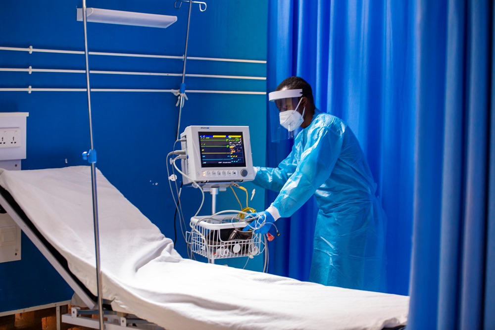 Medical personnel were trained to reinforce the capability of laboratories and Intensive Care Unit (ICU) at treatment centres and hospitals.