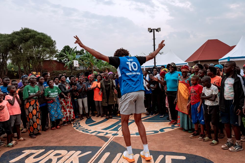 Nate shared skills, played in scrimmages, and even joined in local dances with youth and women’s teams.