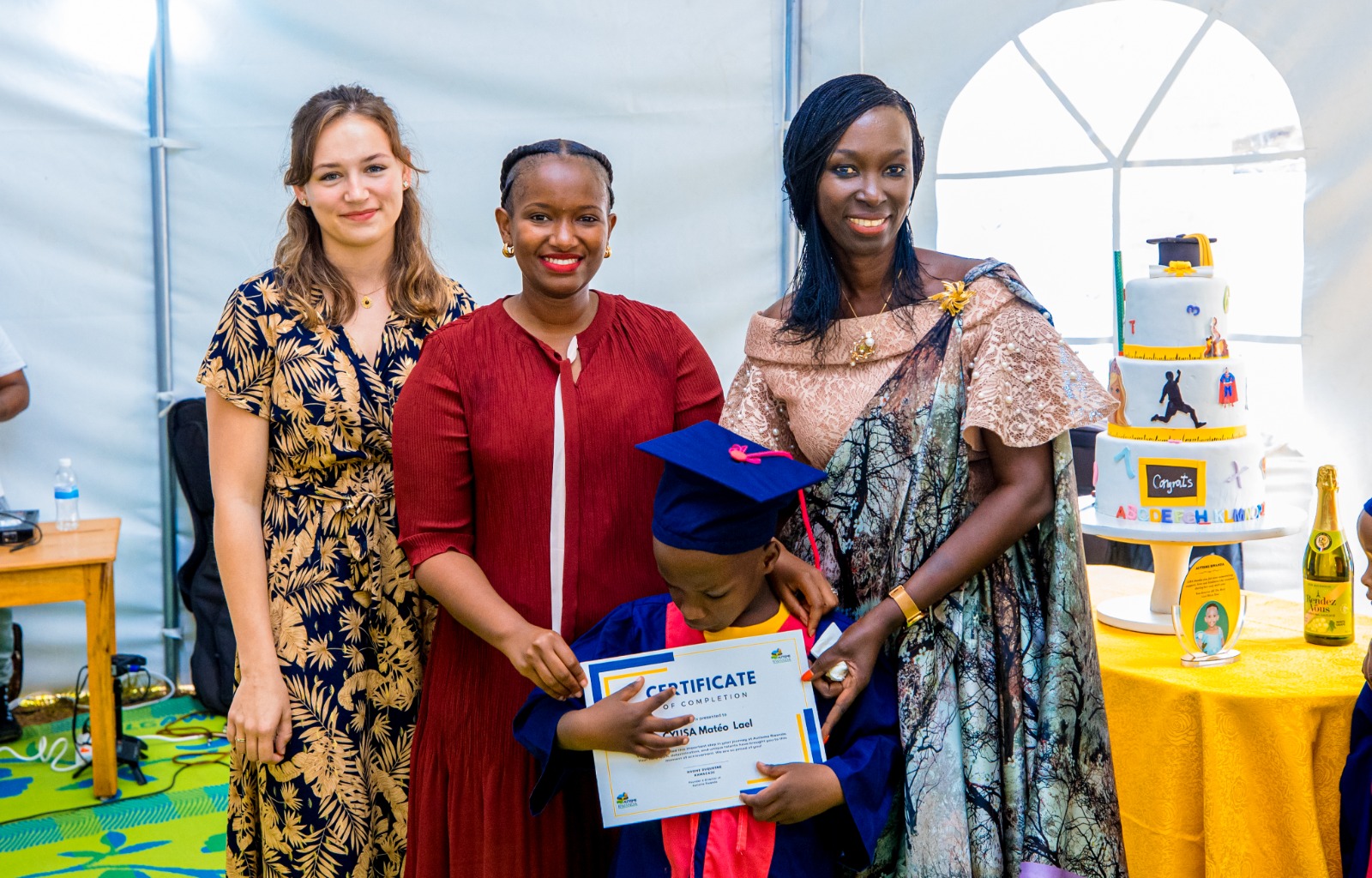Nadine Tuyishime's son is one of 11 children who recently graduated from the centre after showing great improvement in social behaviour and displaying readiness and willingness to get integrated into regular school programs.