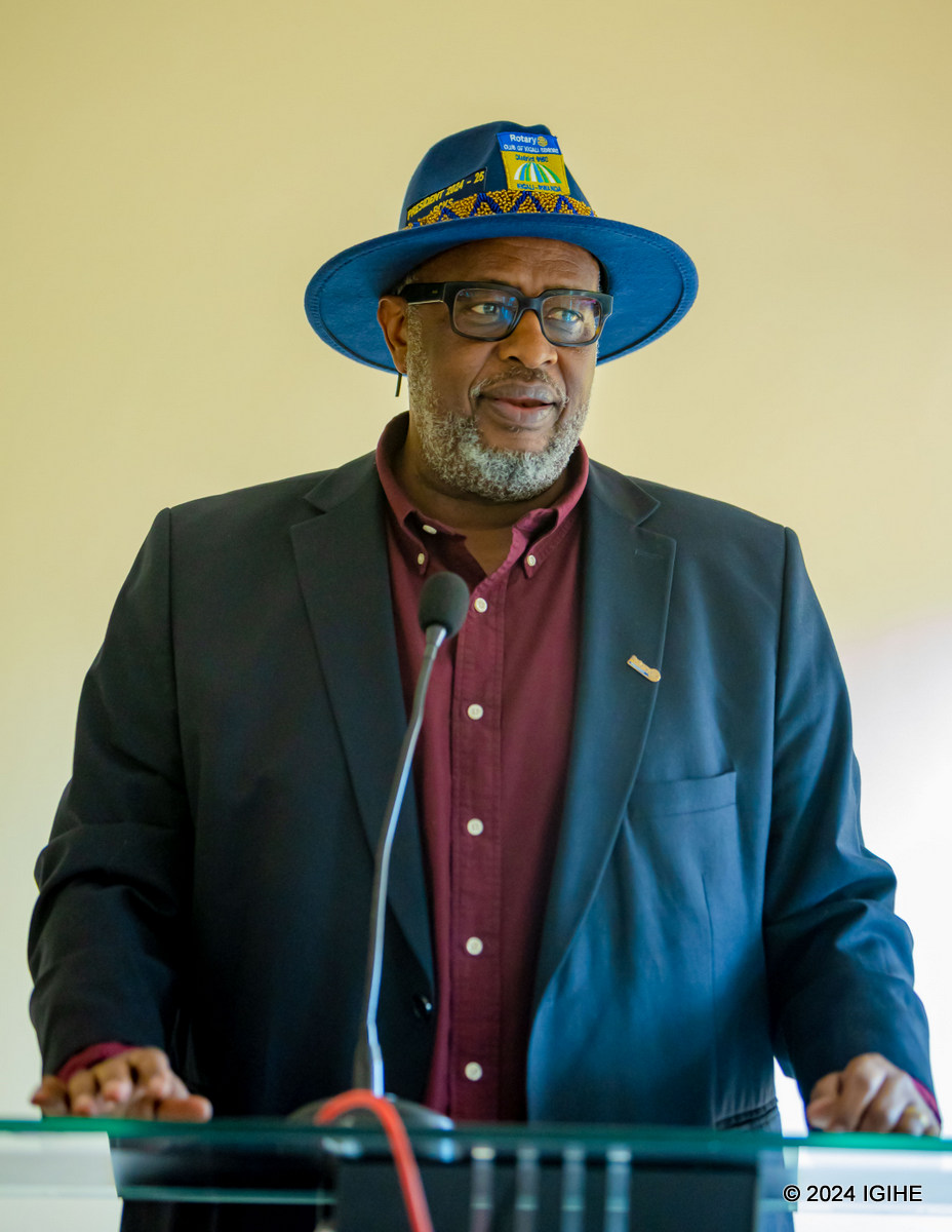 Aimable Rumongi, the president of the Rotary Club Kigali Seniors
