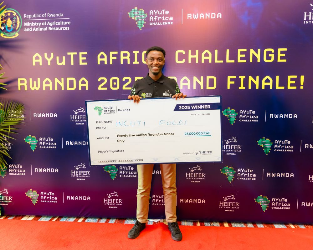 Tresor Gashonga, Founder and CEO of Incuti Foods and winner of the AYuTE Challenge 2025, described how targeted investment translated directly into measurable business growth.