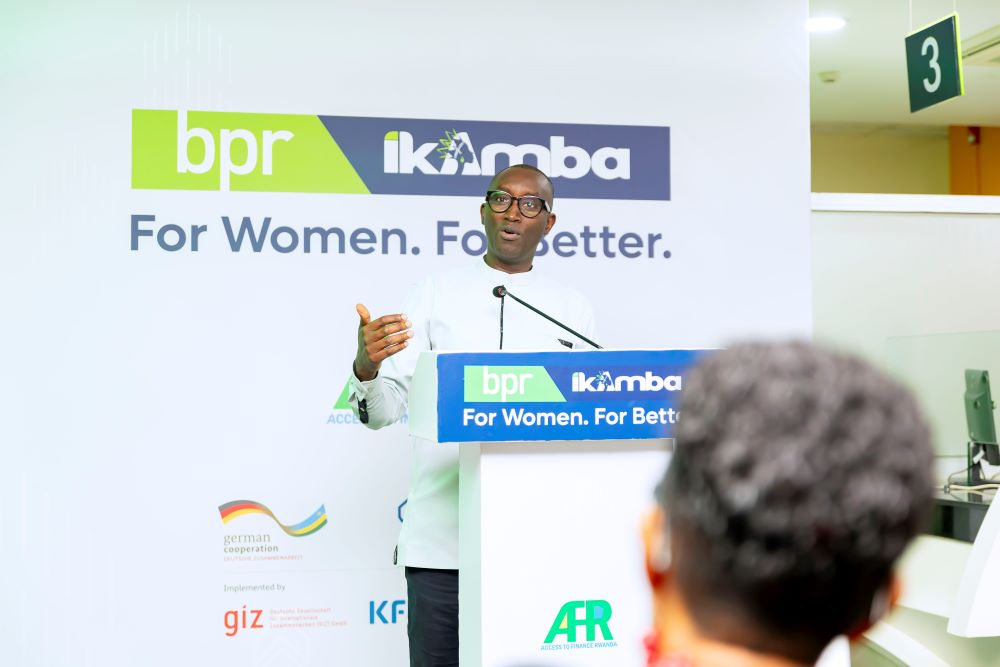 Jean Bosco Iyacu, CEO of AFR highlighted that Ikamba is a result of strategic co-design  with BPR Bank to unlock financing for women entrepreneurs in a way that is practical,  scalable, and sustainable. 
