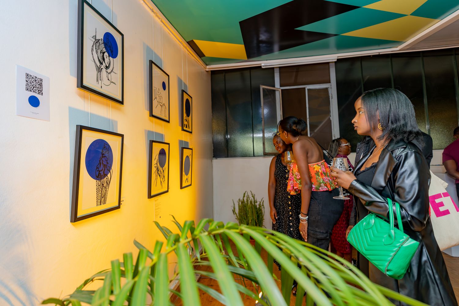 29-year-old Luladey Takele Teshome explains that the collection of artwork dubbed "Blue Circle" depicts her journey of discovery and rediscovery.