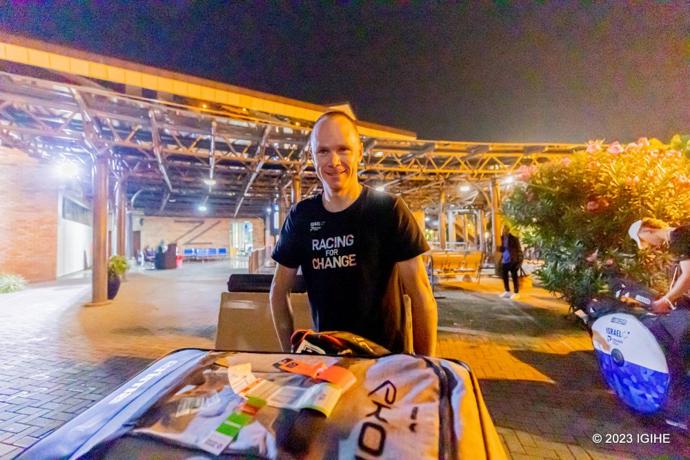 Chris Froome upon arrival at Kigali International Airport. 