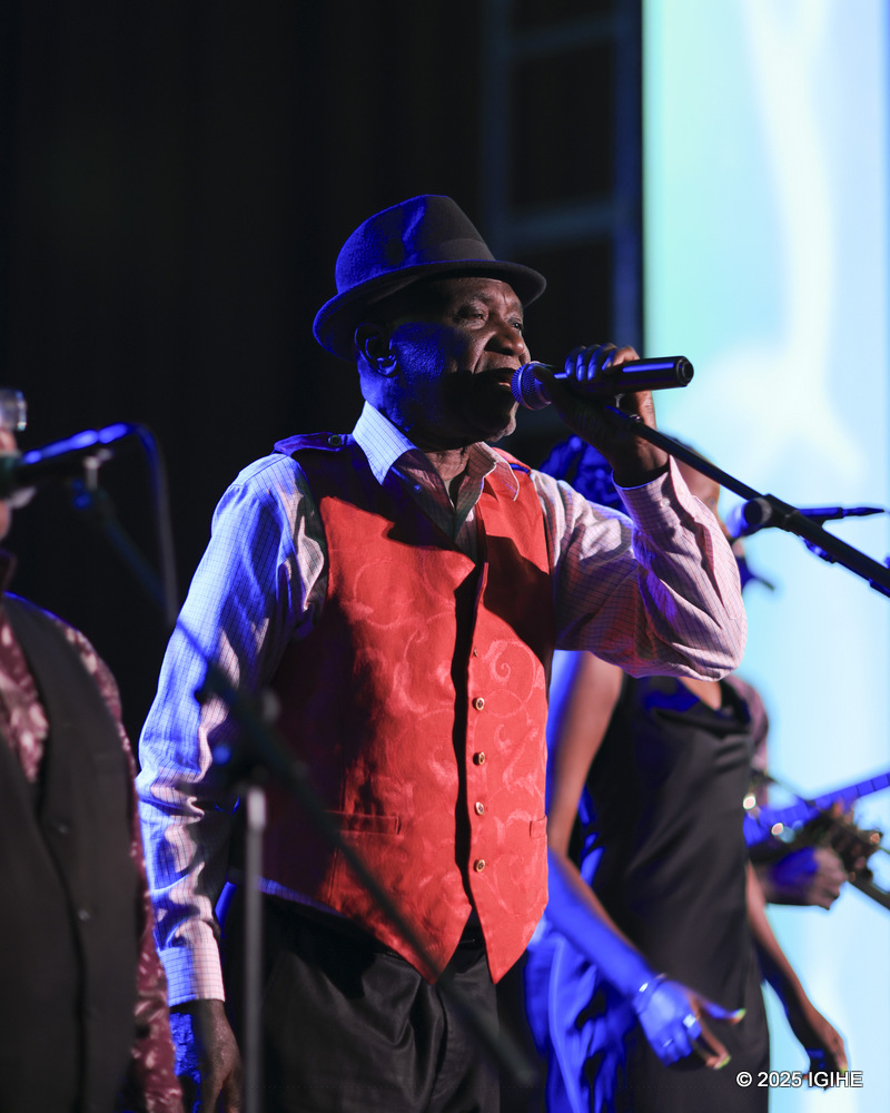 Makanyaga Abdoul performed a song praising BPR Bank Rwanda Plc as it celebrated its 50th anniversary.