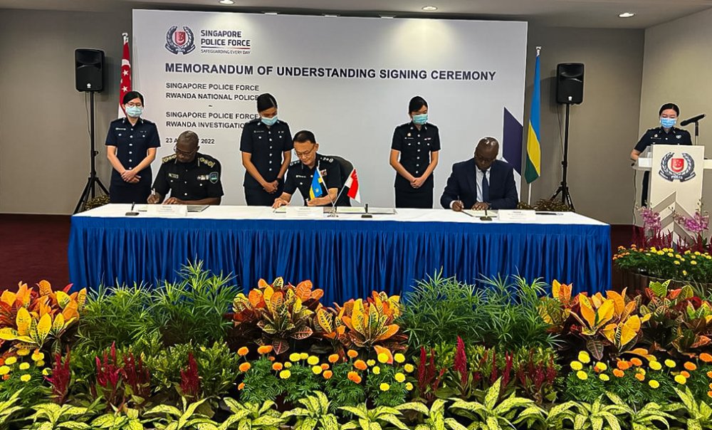 Fighting and preventing transnational organized crimes is among Memoranda of Understanding signed between Rwanda and Singapore.  