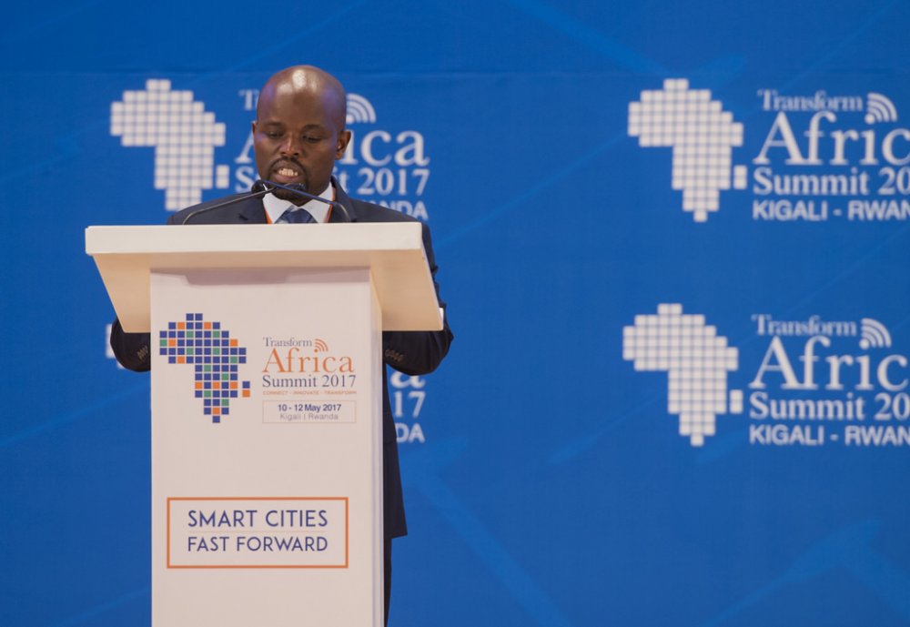 The Minister of Youth and ICT, Jean Philbert Nsengimana