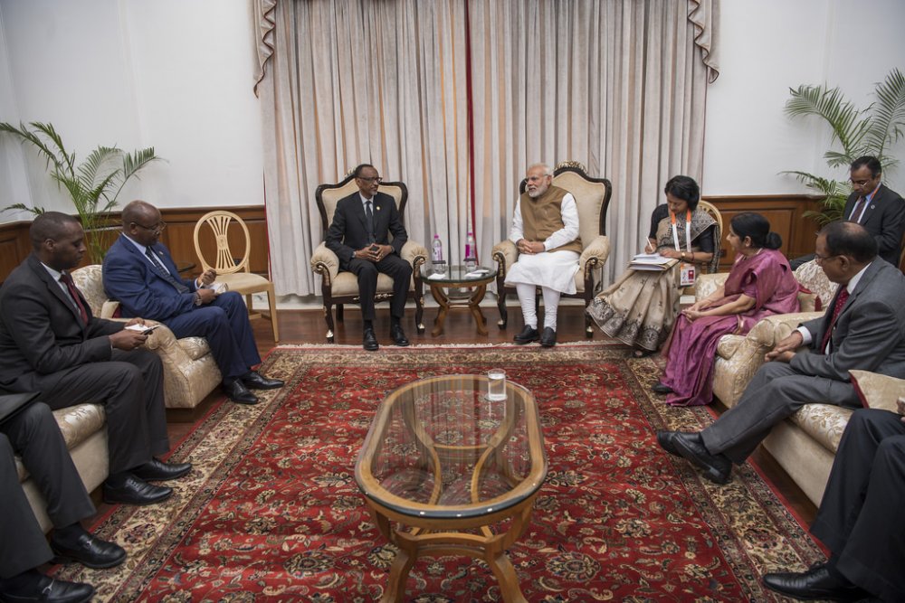 Kagame discussed with India Prime Minister Narendra Modi
