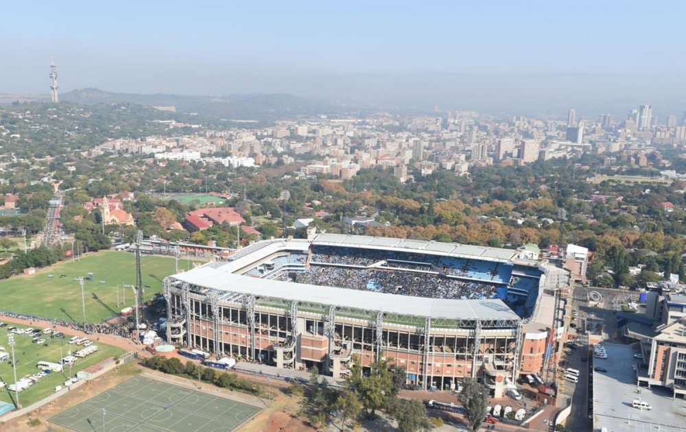 The Swearing-In ceremony saw over 30,000 attendees, gathered at the Loftus Versfeld Stadium in Pretoria
