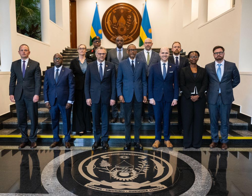 President Paul Kagame received Massad Boulos, the United States (U.S.) Senior Advisor for Africa and his delegation at Urugwiro Village. 