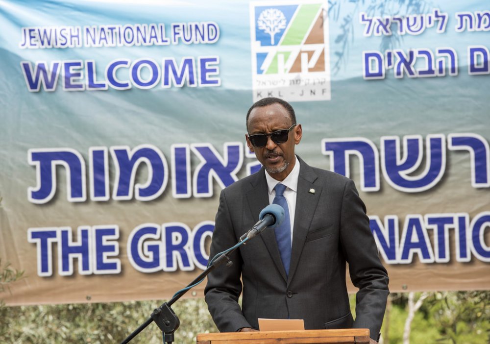 Paul Kagame acknowledging the fact that Israel and Rwanda shared history