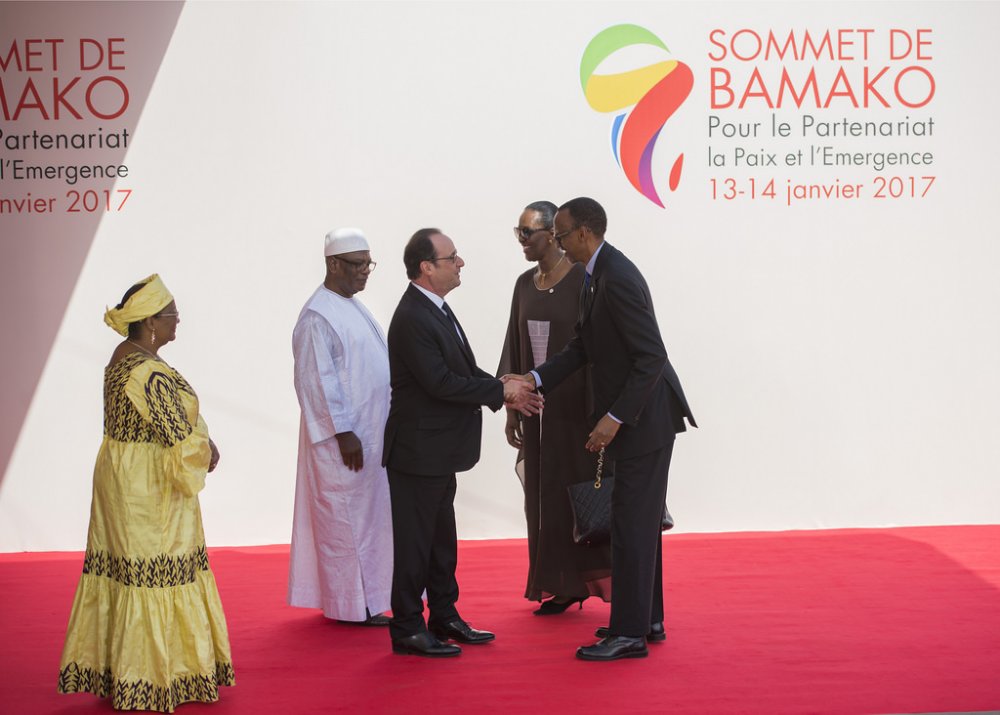 President Kagame was in Bamako, attending the 27th France-Africa Summit that was held on 14th January 2017