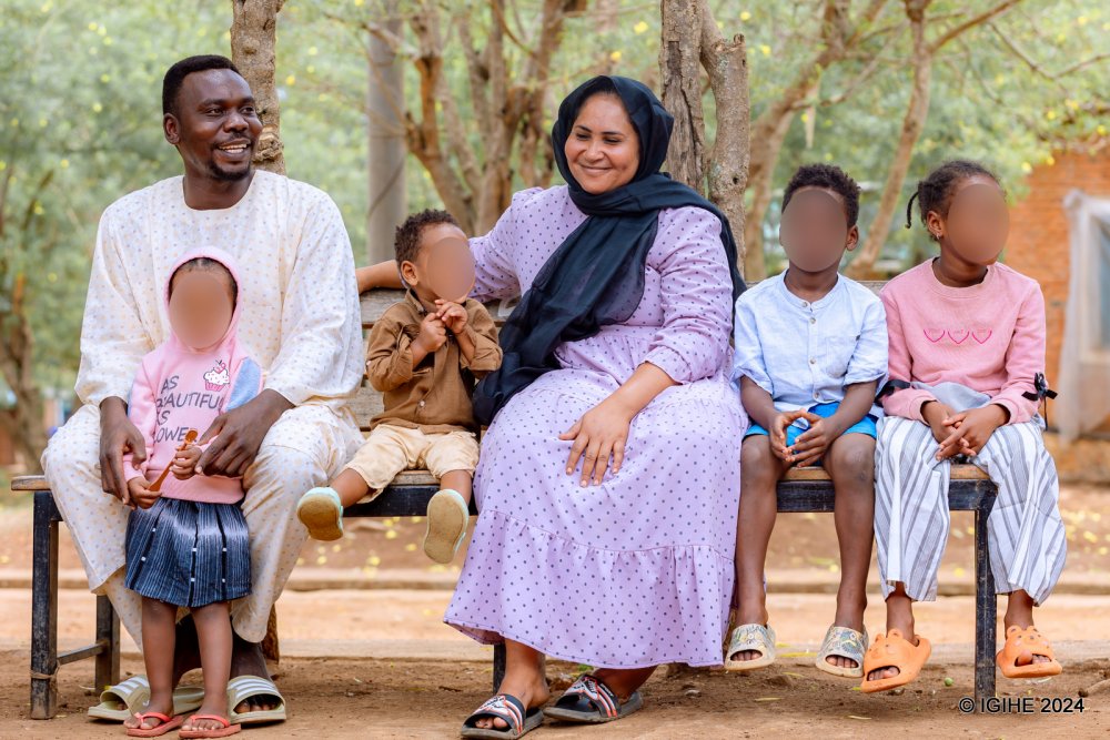 Abdallah Mohamed Altahir, originally from Sudan, lives in this temporary camp in Gashora with his wife and children.