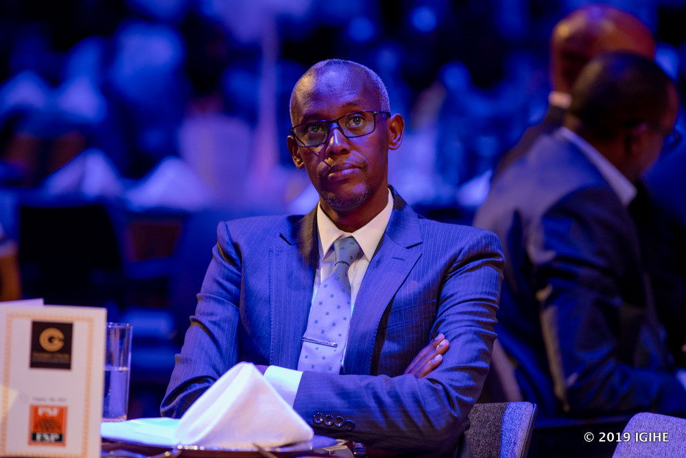 The CEO of the Private Sector Federation Ruzibiza Stephen