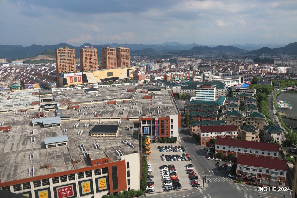 A view of Huayuan Town in Huayuan County, Jinhua.