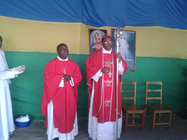Priest  Edouard on the left is jailed in Rubavu prison for participating in 1994 genocide against Tutsi 