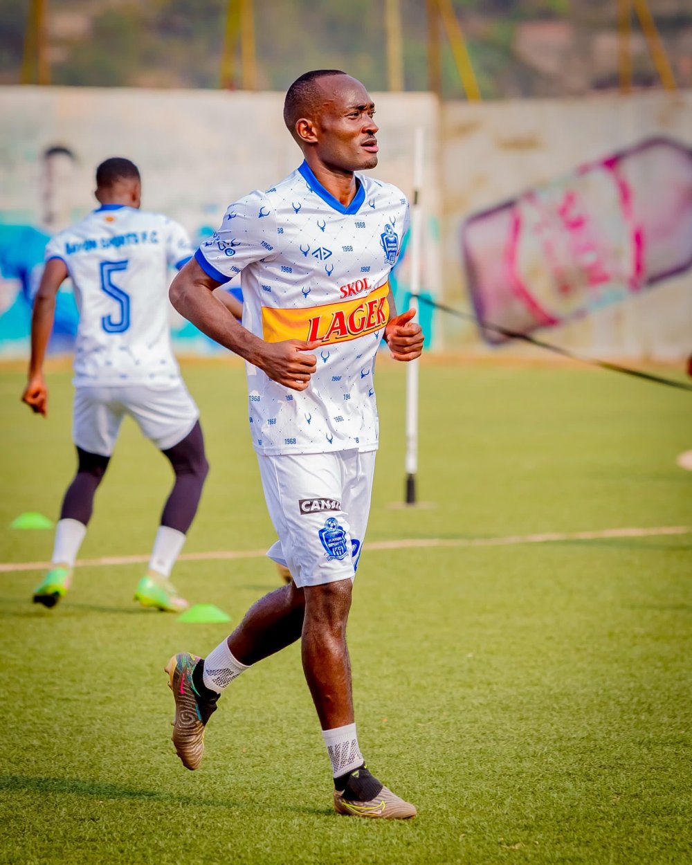 Cédric Amissi was spotted training with Rayon Sports last month.
