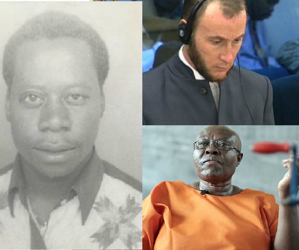 Some of RTLM journalists who mobilized for killings of Tutsis. This photo features faces of Habimana Kantano, Belgian Georges Ruggiu and Valérie Bemeriki.