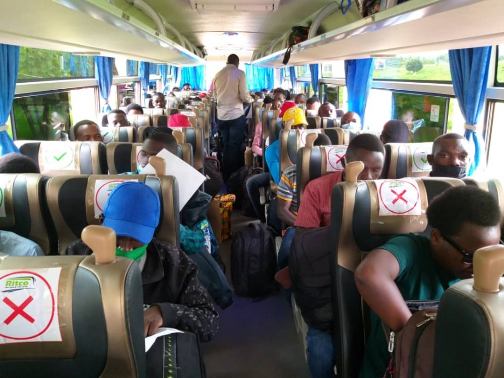 Students have expressed their gratitude, to the Government of Rwanda for keeping in mind that wherever they were, they should go to their families. 