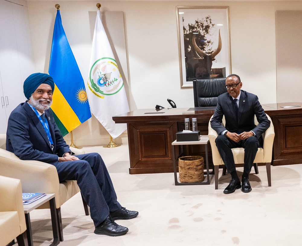 President Kagame also welcomed Amandeep Singh Gill, the United Nations Secretary-General’s envoy on technology, who was in Rwanda for the AI conference.