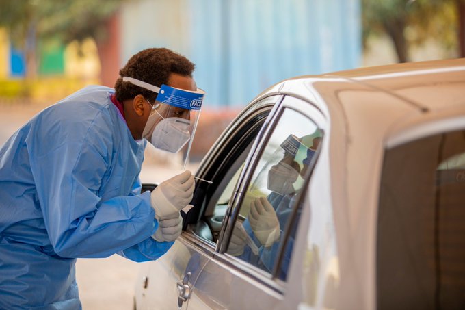 COVID-19 random testing at kigali main entry points: 3911 samples were collected and 1 tested positive