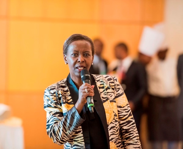 The Minister of Foreign Affairs, Louise Mushikiwabo