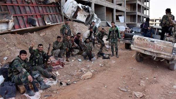 Earlier in November Syrian soldiers fought rebels in area 1070 apartment in Aleppo province