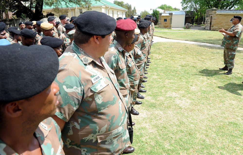 South African Defence Force soldiers have been repeatedly warned to slim down.