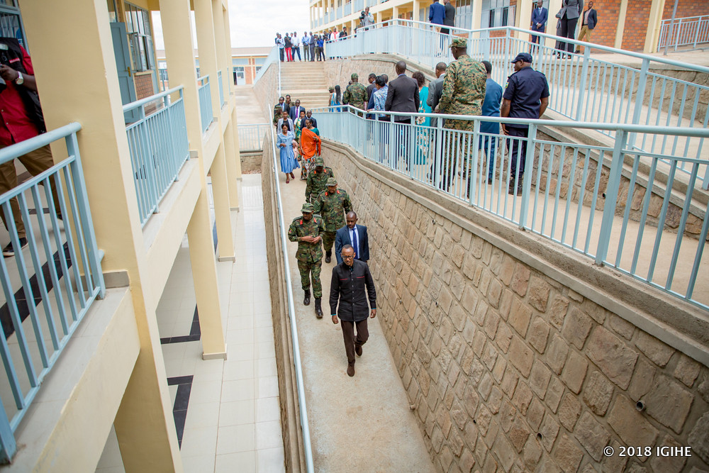 When President Kagame had arrived at The Village of Horezo