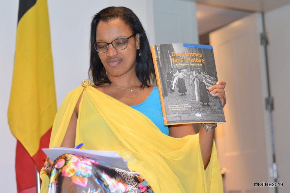 Marie Pierre Nyatanyi, the writer of “Plurielles, Femmes de la diaspora africaine”; Dr. Uwizeyimana Emeline, was also among panelists