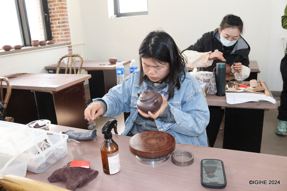 Making a beautiful teapot requires meticulous attention, patience and discipline.