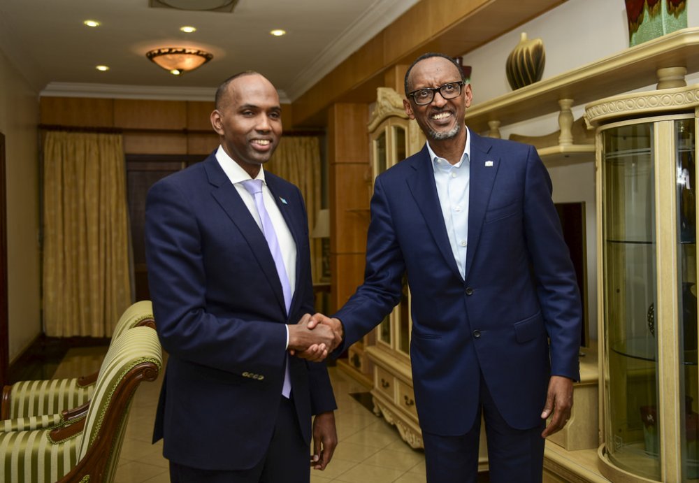 Kagame received PM Khayre yesterday