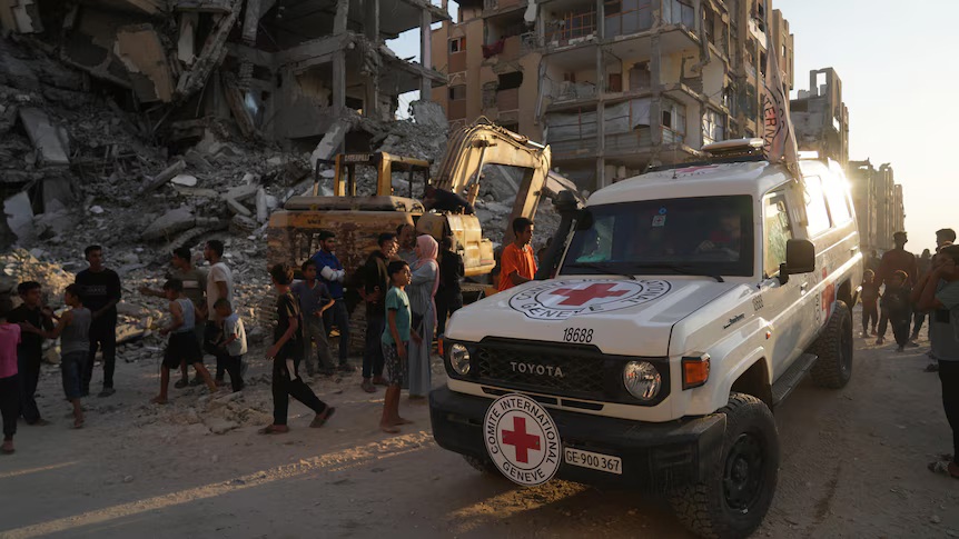 The Israel Defense Forces (IDF) received from the Red Cross a coffin of an unidentified Israeli hostage held in Gaza, the IDF said early Saturday in a statement.