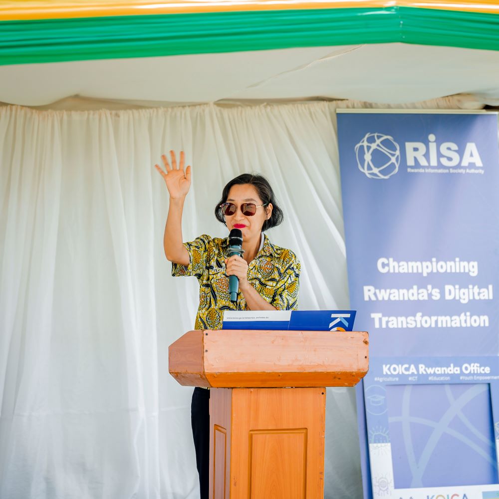 Ms KIM Jinhwa, Country Director of KOICA Rwanda Office said that KOICA is proud to stand with Rwanda in the journey toward an inclusive digital society.