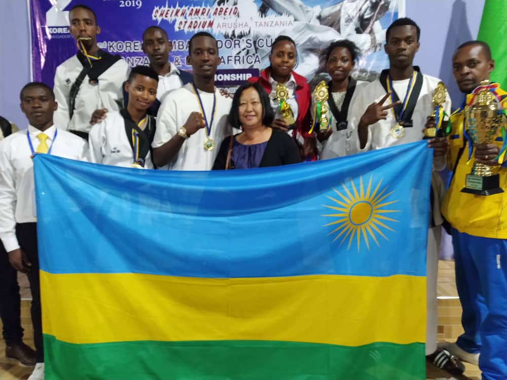 Rwanda won third place in the competition based on the addition of all medals won by individual players.