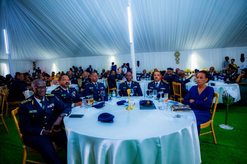 The send-off ceremony in honor of the Commissioners, Senior, Junior and other ranks took place at the RNP General Headquarters in Kacyiru.