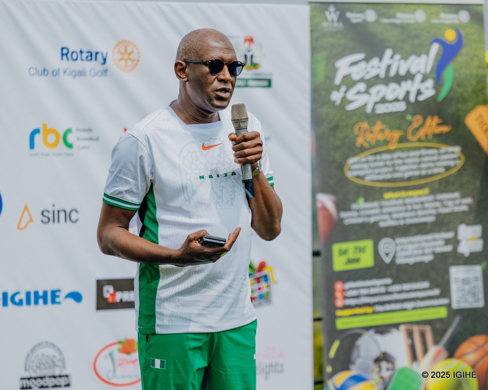 The Nigerian Ambassador to Rwanda, Ibrahim Zanna, is a regular participant in Rotary Club activities.