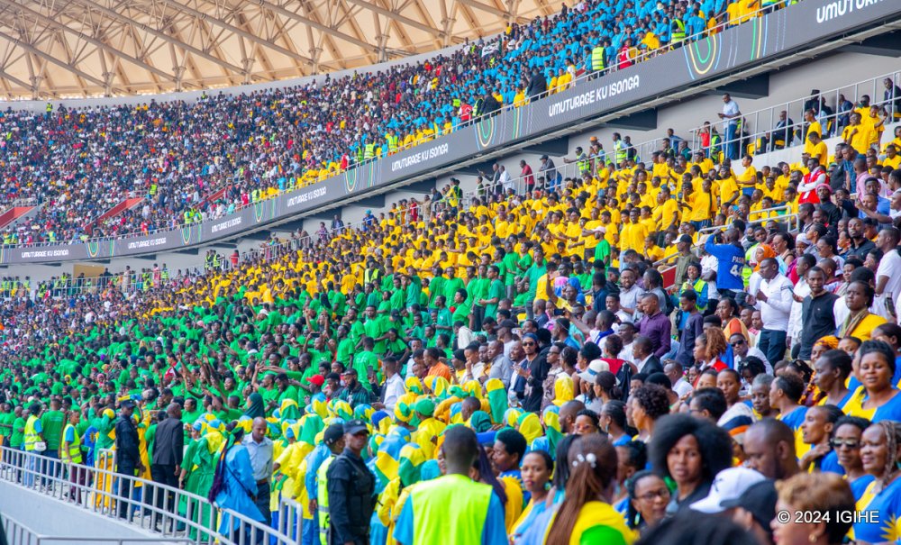 The stadium was adorned with the colours of Rwanda’s national flag as President Kagame took oath of office.