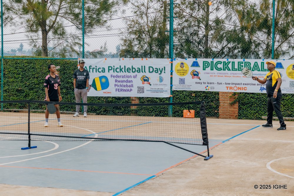 Pickleball was incorporated as one of the activities during the event.