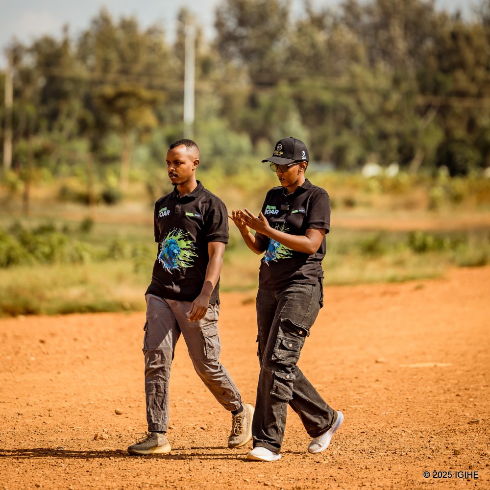 Kalimpinya races alongside Ngabo Olivier, her co-driver, who praised her rapid growth and dedication.