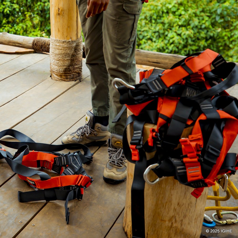 Specialized gear is prepared in advance, and each visitor is provided with their own set.    