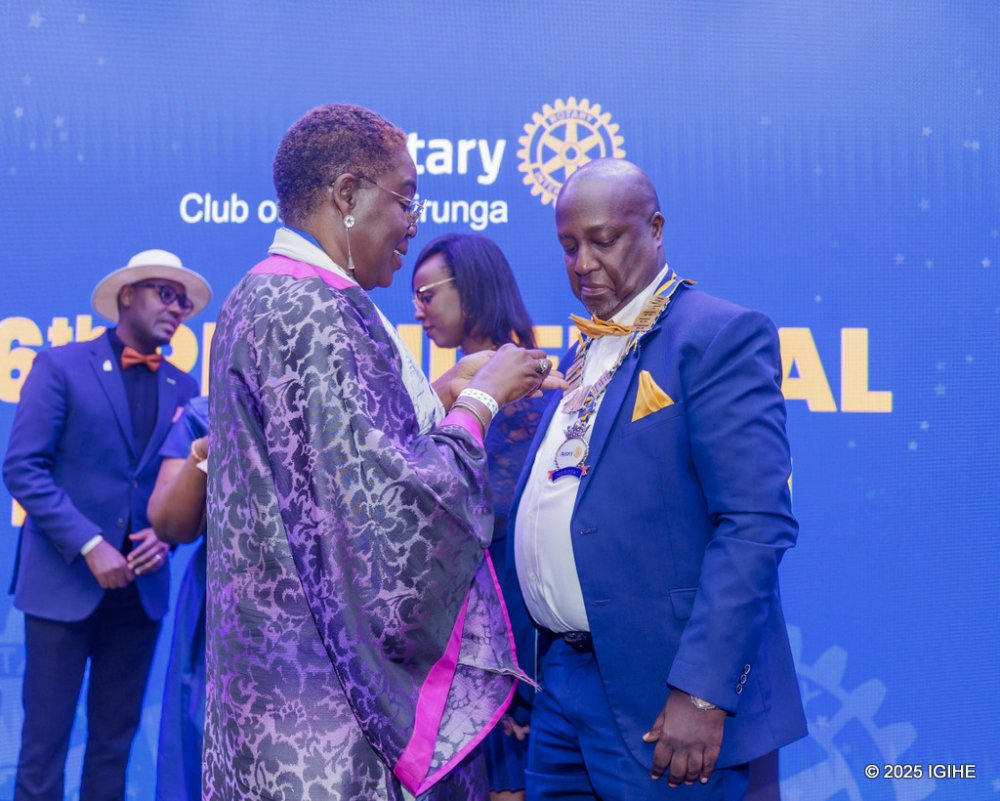 Peter Malinga was awarded the leadership medal of Rotary.