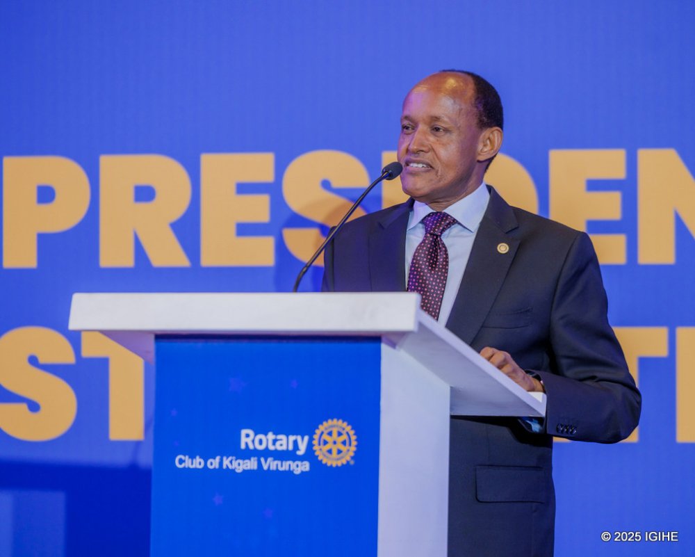 Entrepreneur Faustin Mbundu praised Rotary’s activities in Rwanda.